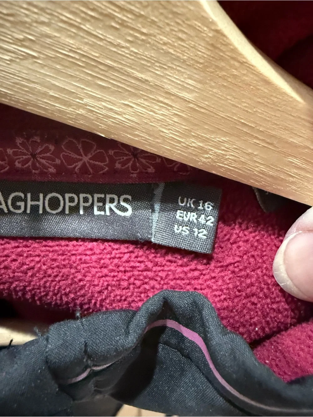 Craghoppers Women’s Black Softshell Jacket with Pink Accents